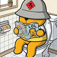 クマ,トイレ,ヘルメット,漫画,LOL,3,ぬいぐるみ,室内,トイレットペーパー,観葉植物