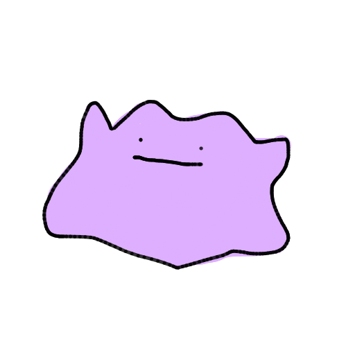 ポケモン,メタモン,紫,シンプル,イラスト,キャラクター