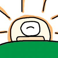 キャラクター,顔,白,緑,手描き