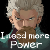 character,white hair,I need more power,anime,intense expression