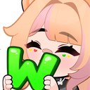 アニメ風,女の子,かわいい,ピンク髪,キャラクター,W,ハート目