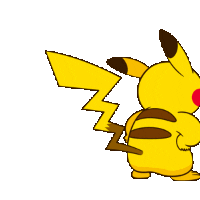 ピカチュウ,ポケットモンスター,ポケモン,アニメ,黄色,しっぽ,後ろ姿,キャラクター