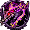 ドラゴン,紫色,モンスター,アイコン,ファンタジー,赤い目