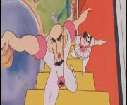 アニメ,ギャグ,筋肉,ピンク,階段,カートゥーン,男性,変顔,赤塚不二夫,おそ松くん