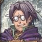 男性,メガネ,紫髪,アニメ風,魔法使い風