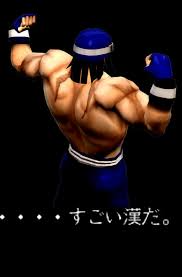 筋肉,男性,ポーズ,後ろ姿,格闘家,帽子,青,スポーツ,・・・すごい漢だ。