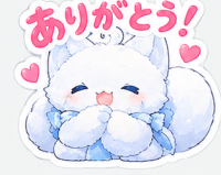 ありがとう,白い猫,猫,ハート,かわいい