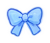 青いリボン,蝶結び,アイコン