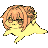 ゆるキャラ,猫耳,ピンク髪,女性キャラクター,アニメ風,ちびキャラ,シール風