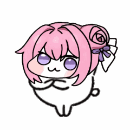 ゆるいイラスト,ピンク髪,猫耳,二人,シンプル,かわいい