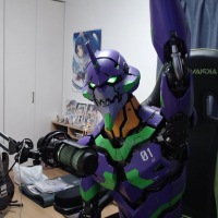 エヴァンゲリオン,初号機,ロボット,コスプレ,アニメ,部屋,椅子,01