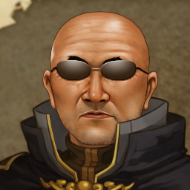 男性,スキンヘッド,サングラス,コート,ゲーム風,ファンタジー,イラスト