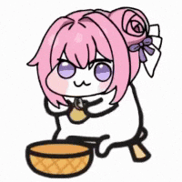 猫,キャラクター,ピンク髪,アニメ風,おにぎり,かわいい,白色