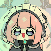 アニメ,メイド,女の子,ピンク髪,ヘッドホン,かわいい,デフォルメ