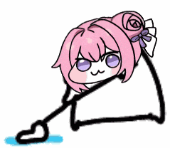 イラスト,ピンク髪,キャラクター,かわいい,落書き,ハート,手書き風