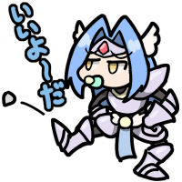 騎士,赤ちゃん,青髪,アーマー,剣,いいよーだ,キャラクター