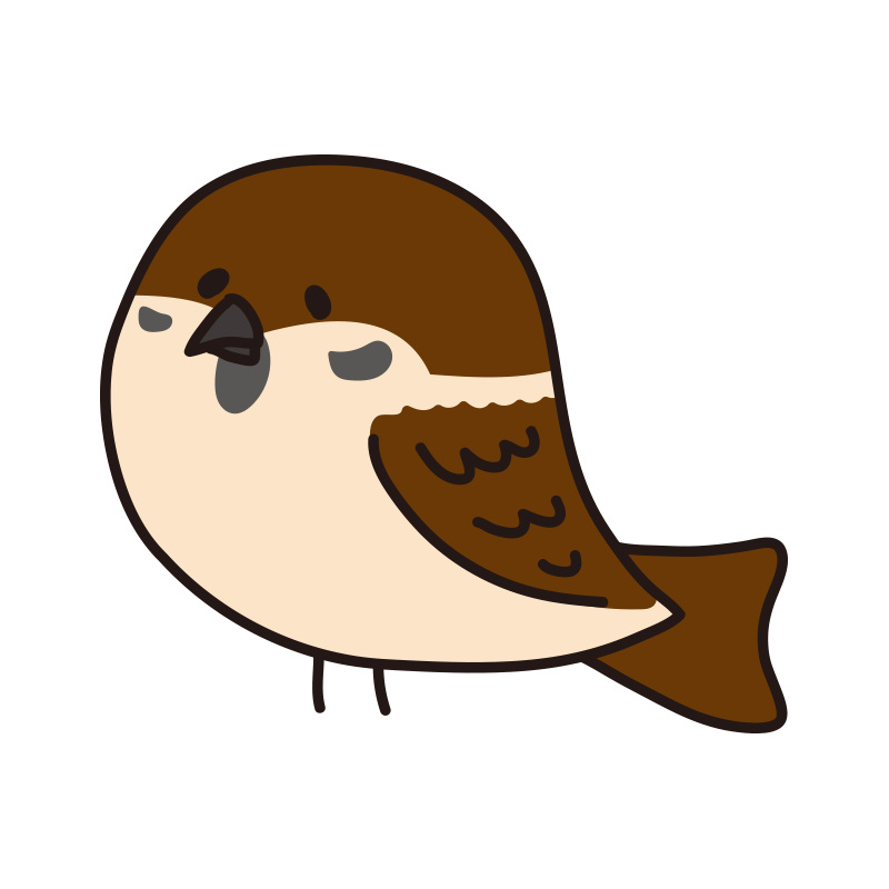 鳥,スズメ,イラスト,アイコン