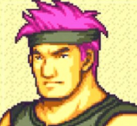男性,短髪,ピンク髪,筋肉質,ゲームキャラクター