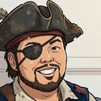 男性,海賊,帽子,アイパッチ,ひげ,笑顔