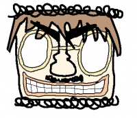 顔,イラスト,歯を見せる,強調された目,カートゥン