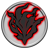 黒い炎,赤い縁取り,マスク,シンボル,抽象,ダークファンタジー