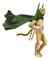 豹人,獣人,猫耳,王冠,マント,剣,しっぽ,擬人化
