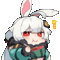 キャラクター,アニメ,うさみみ,白髪,赤い目