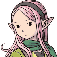 エルフ,ピンク髪,ヘッドバンド,スカーフ,アニメ風,ファンタジー,ドラクエ,ドラゴンクエスト