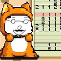 猫,眼鏡,オレンジ,エプロン,電卓,表計算
