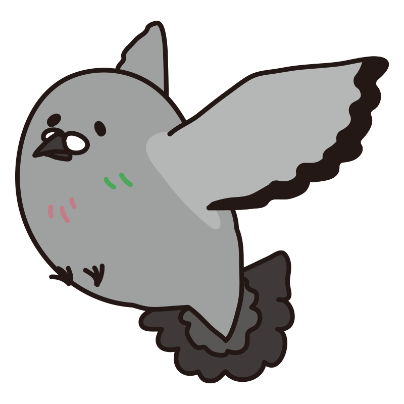 鳥,ハト,飛ぶ,イラスト,キャラクター