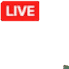 LIVE,赤色,ロゴ,ライブ配信,白背景
