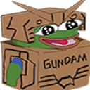 ペペ,ガンダム,ダンボール,ロボット,GUNDAM,カエル,パロディ,キャラクター