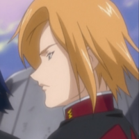 アニメ,金髪,男性,横顔,軍服,制服,真面目