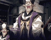 アニメ,司祭,叫ぶ,紫の衣装,帽子,化け物,Fate/Zero,KAYNETH ELPHNIS,THE CASTER