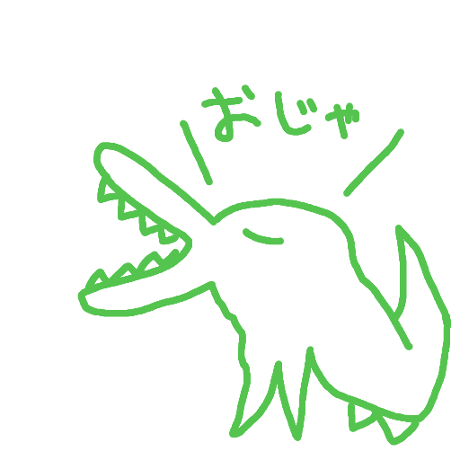 ワニ,おじゃ,イラスト,緑色,手描き