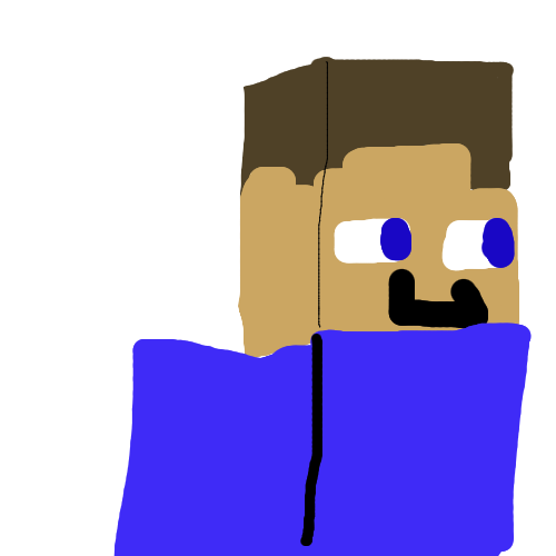 ゲームキャラクター,ブロックスタイル,青い服,ドット