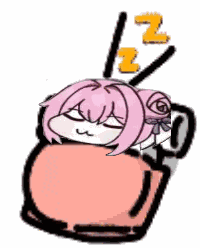 アニメキャラ,睡眠,可愛い,ピンク髪