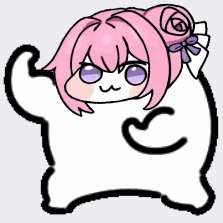 キャラクター,ピンクの髪,白いキャラ,リボン,かわいい