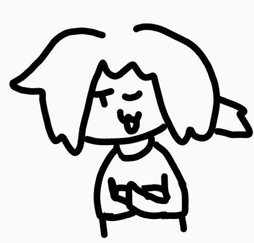 イラスト,手描き,白黒,キャラクター,落書き,シンプル