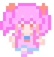 ドット絵,ピンク髪,女の子,アイコン,かわいい