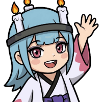 アニメ,女の子,ろうそく,青髪,和服,イラスト