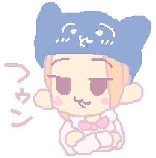 デフォルメ,女の子,動物帽子,かわいい,つ～ん,ピンク,イラスト
