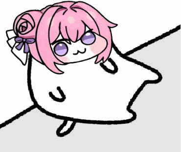 女の子,ピンク髪,紫目,リボン,キャラクター,幽霊,イラスト,カワイイ