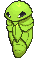 ポケモン,トランセル,緑色,虫,カプセル,ゲーム,ピクセルアート